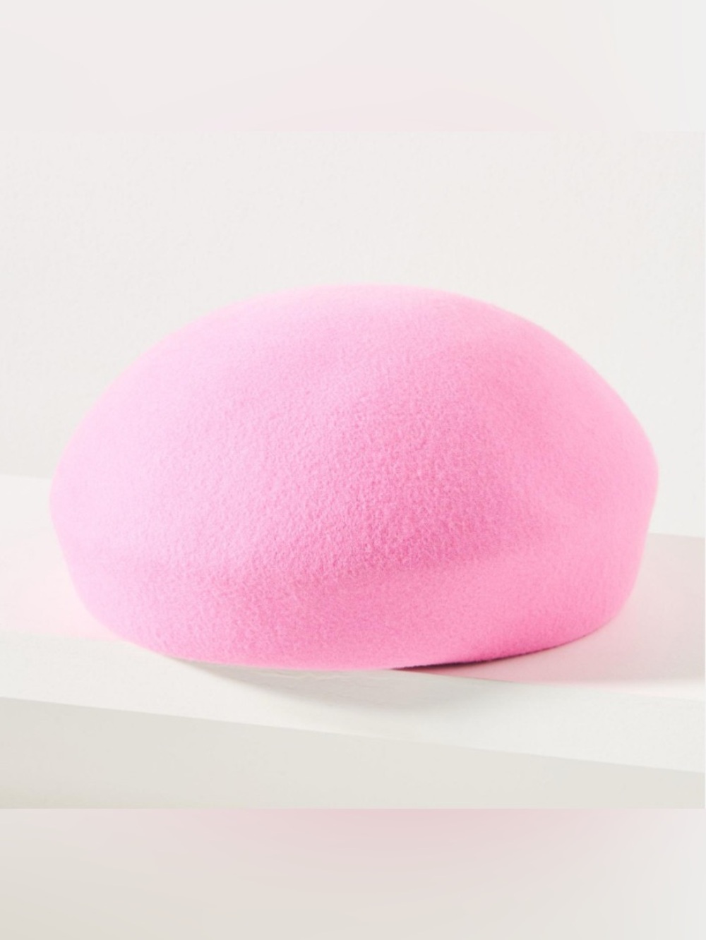 Anthropologie Wyeth Pink Wool Beret Pillbox Hat